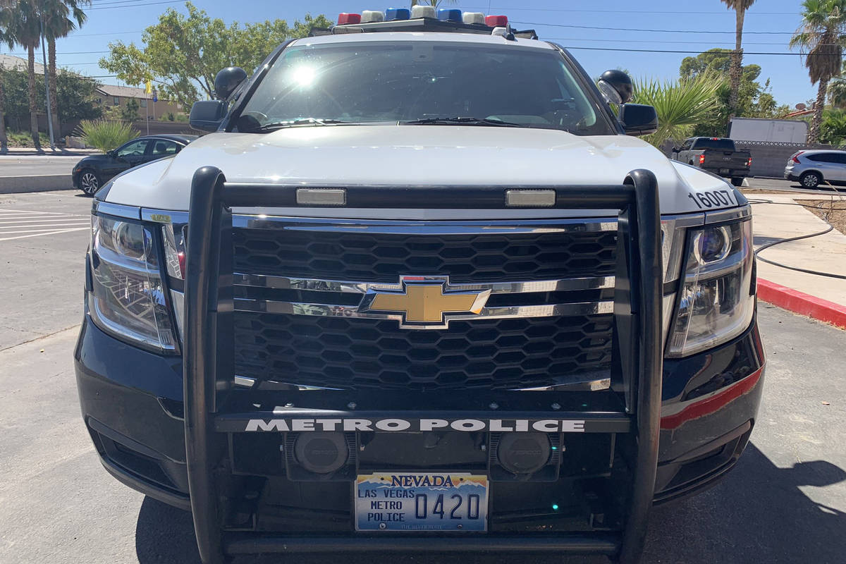 Vehículo de la Policía Metropolitana de Las Vegas. (Las Vegas Review-Journal)