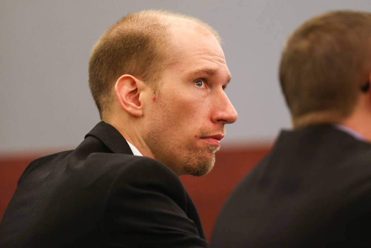 Jason Lofthouse durante su juicio en el Centro Regional de Justicia de Las Vegas el miércoles, ...