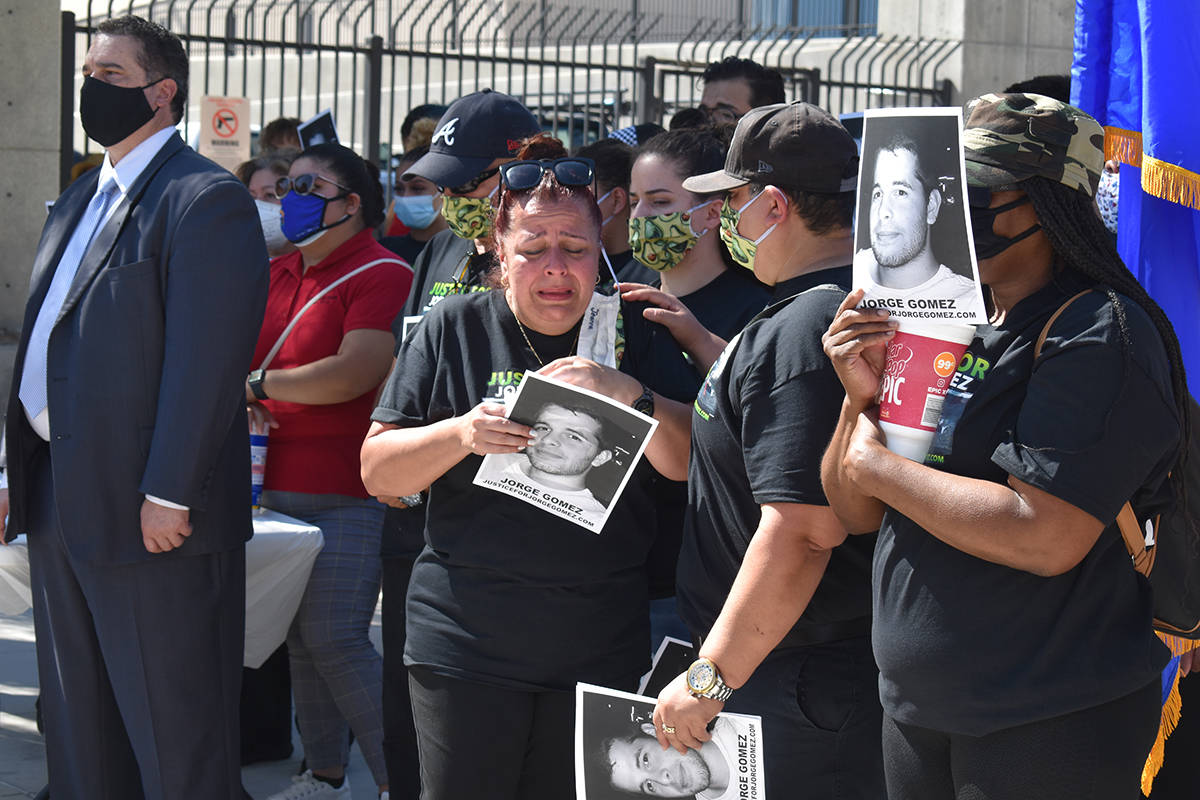 Jeannie Llera, madre del joven abatido durante una protesta en solidaridad al movimiento BLM, i ...
