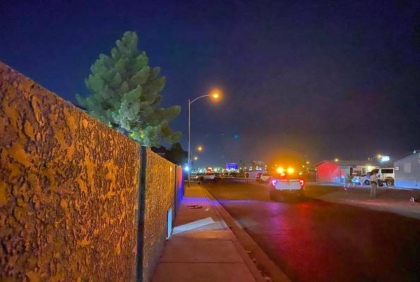 Detectives de homicidios de Las Vegas investigan un incidente el miércoles, 29 de julio de 202 ...