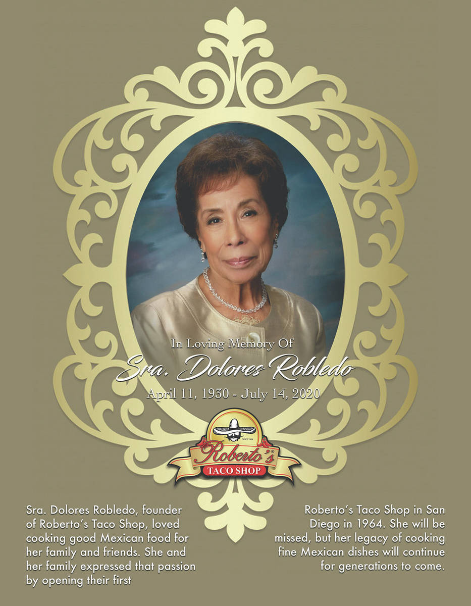 Dolores R. Robledo nació el 11 de abril de 1930 y falleció el 14 de julio de 2020. Le sobrevi ...