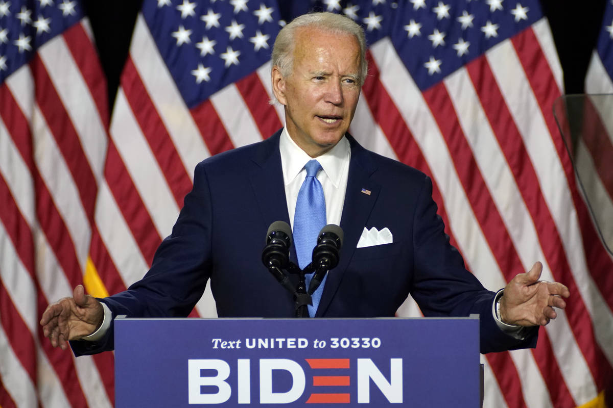 El candidato presidencial demócrata, ex vicepresidente, Joe Biden. (AP Photo/Carolyn Kaster)