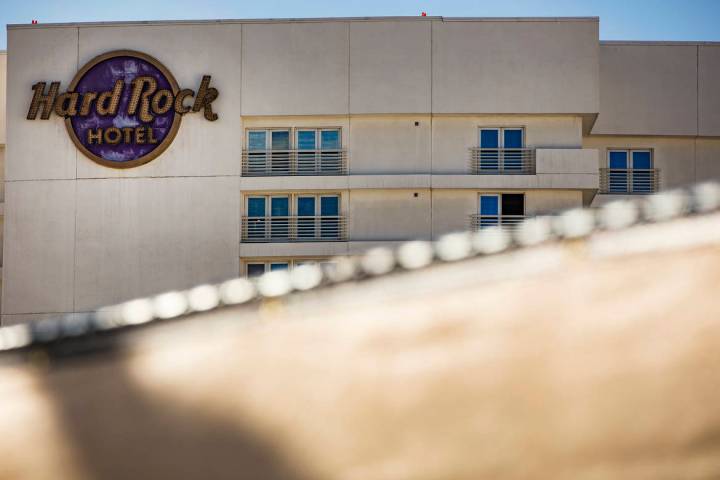 El Hard Rock Hotel de Las Vegas, 13 de abril de 2020. (Rachel Aston/Las Vegas Review-Journal) @ ...