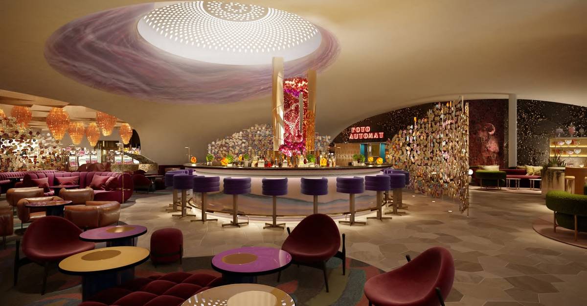 Una representación del bar en Commons Club. (Virgin Hotels Las Vegas)