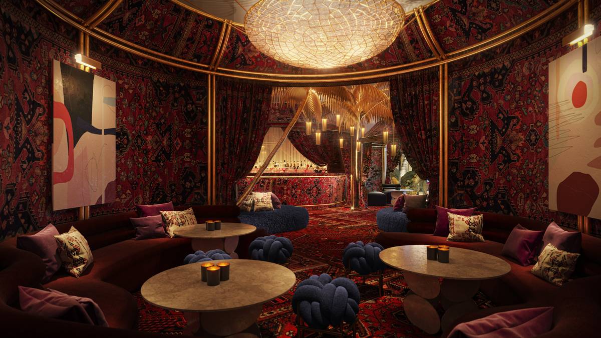 Una representación del Shag Room, parte del Commons Club. (Virgin Hotels Las Vegas)
