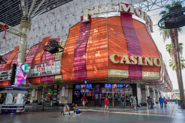 El Fremont Casino en Fremont Street Experience en el centro de Las Vegas el lunes, 21 de septie ...