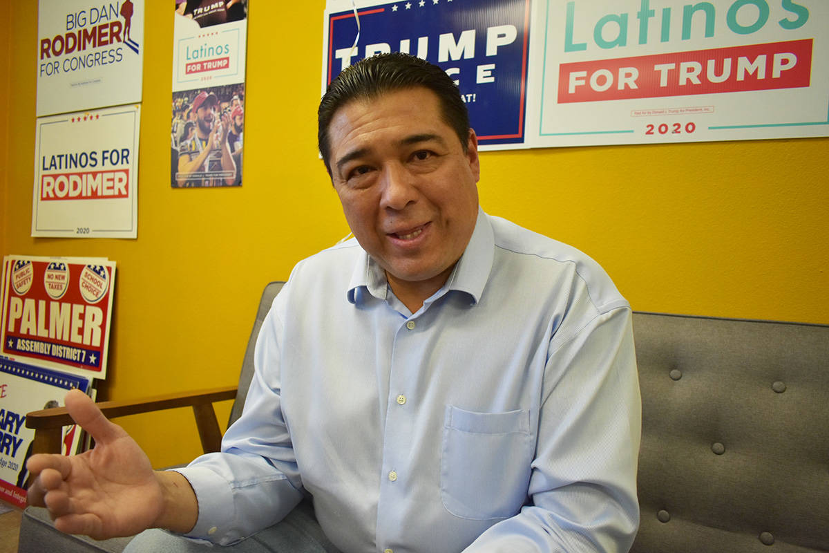 El miembro de la junta directiva de Latinos por Trump, Jesús Márquez, brindó detalles de una ...