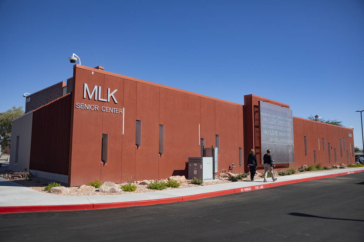 El recientemente ampliado y renovado Martin Luther King Jr. Senior Center en North Las Vegas el ...