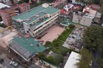 La escuela primaria Enrique Rébsamen se vino abajo en el terremoto de magnitud 7,1 ocurrido el ...