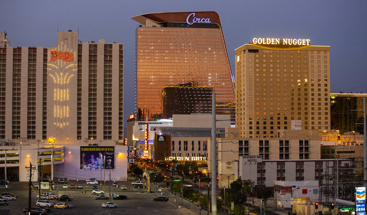 Una vista de Circa, el primer casino construido en el centro de Las Vegas en 40 años el martes ...
