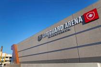 Silver Knights' Lifeguard Arena el lunes, 26 de octubre de 2020, en Henderson. (Benjamin Hager/ ...