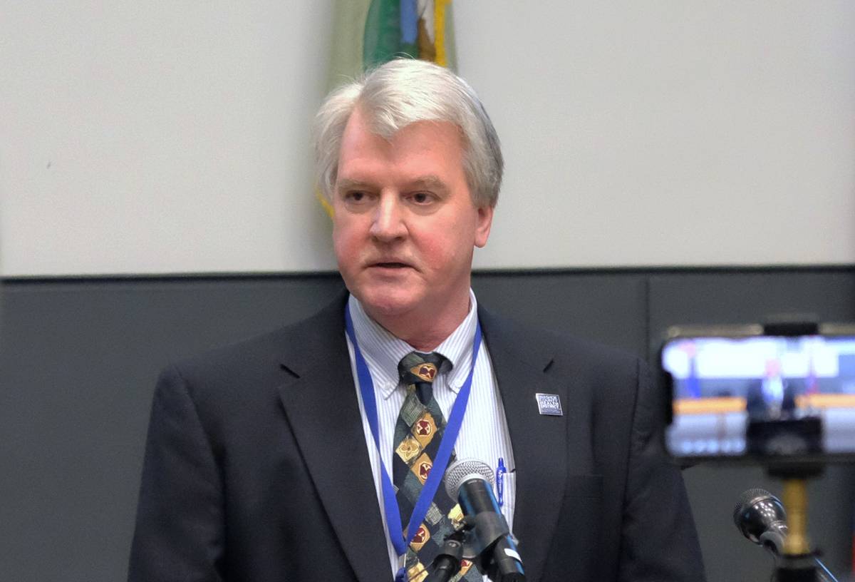 Kevin Dick, oficial de salud del Distrito de Salud del Condado Washoe en marzo de 2020. (Bill D ...