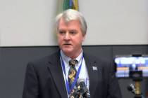 Kevin Dick, oficial de salud del Distrito de Salud del Condado Washoe en marzo de 2020. (Bill D ...