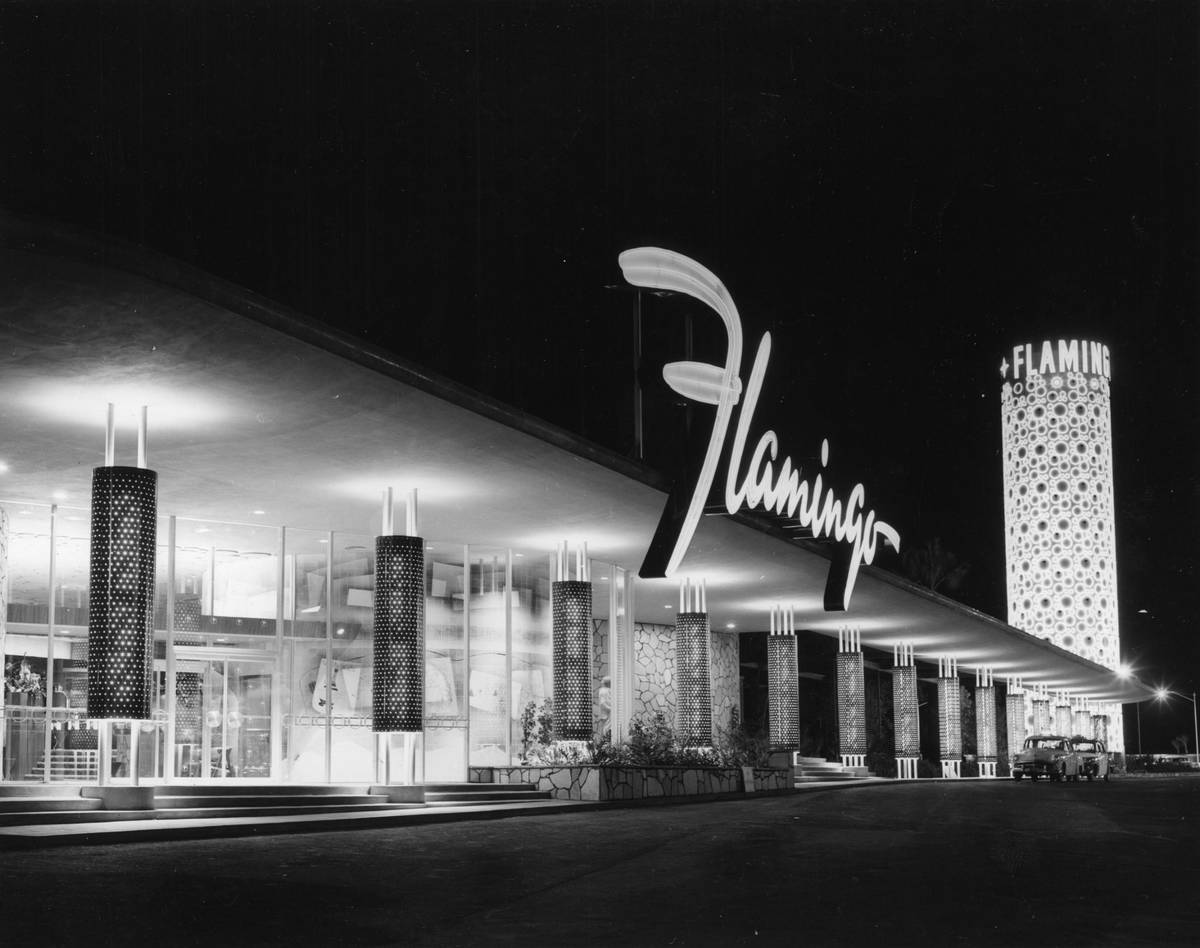 El hotel-casino Flamingo en esta foto de archivo sin fecha. (Cortesía del Museo del Estado de ...