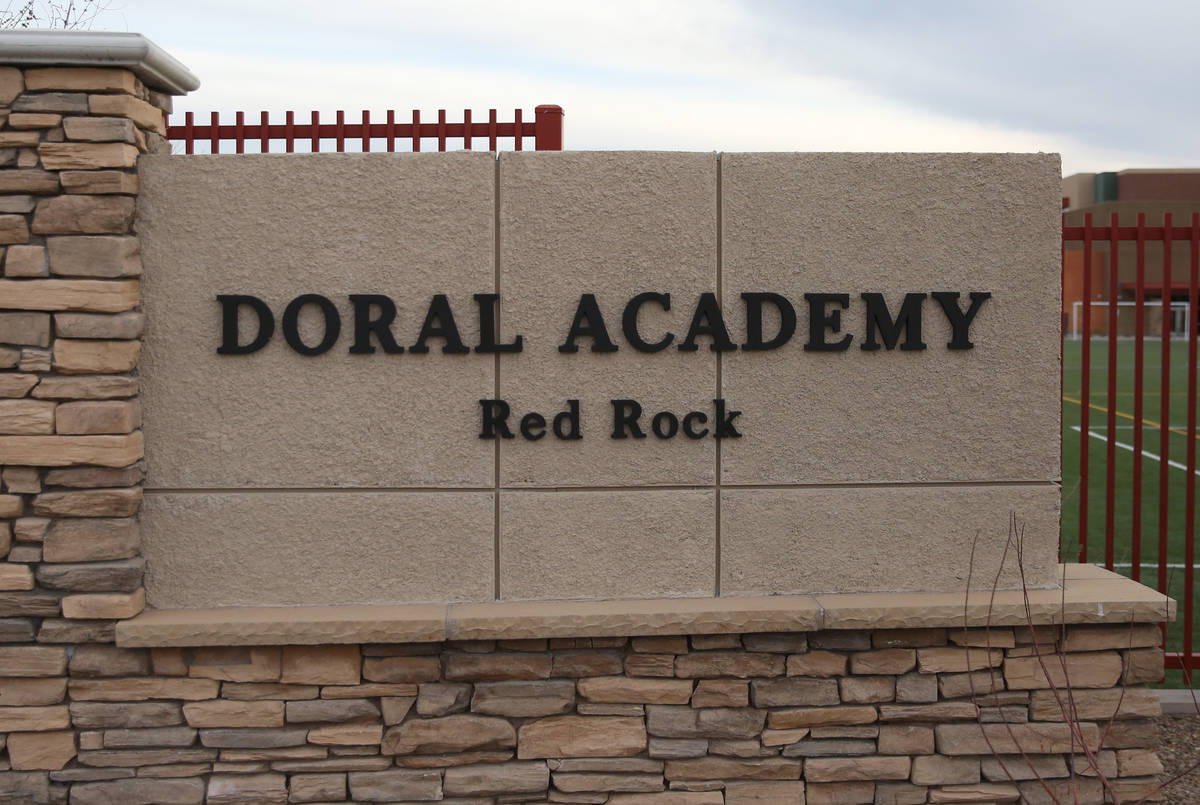 La Escuela Primaria Doral Academy Red Rock el viernes, 28 de febrero de 2020, en Las Vegas. (Bi ...