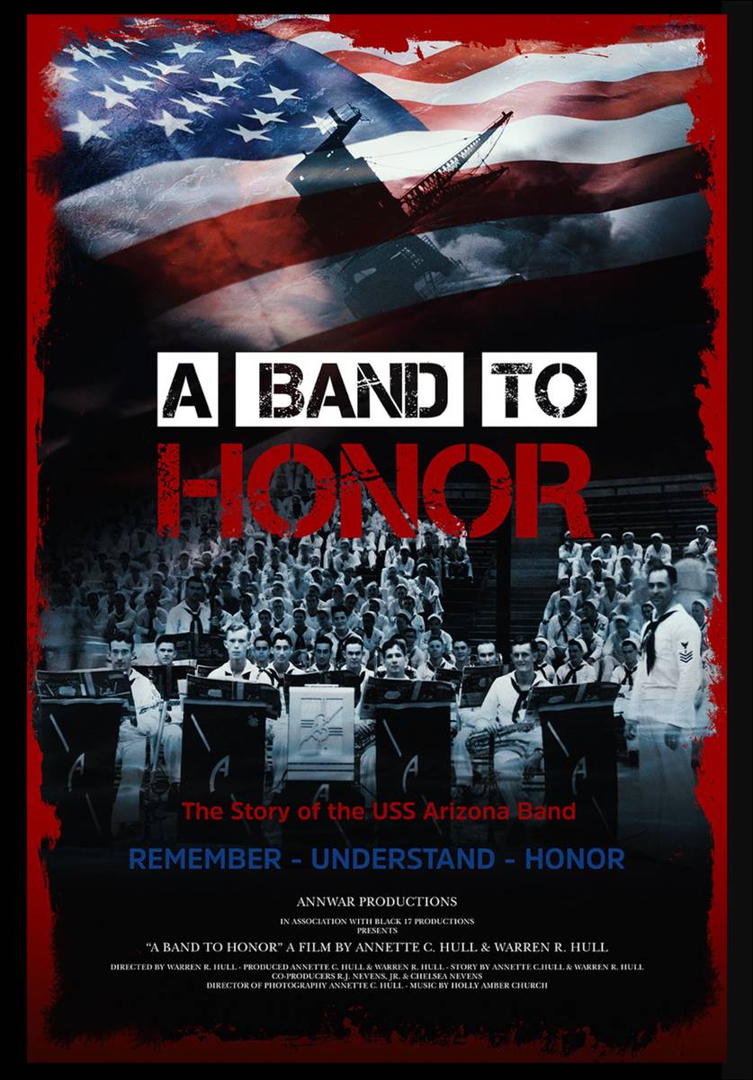 Poster de "A Band to Honor," un documental sobre la banda U.S.S. Arizona. (AnnWar Productions)