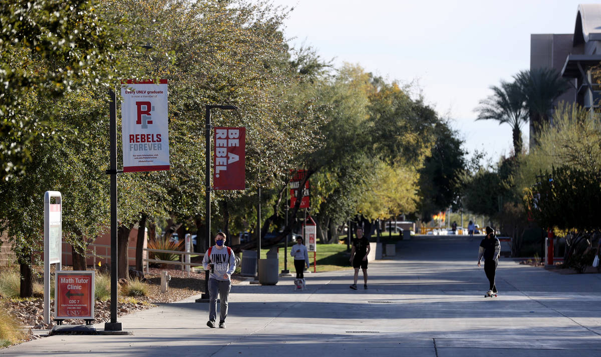 UNLV el martes, 8 de diciembre de 2020. (K.M. Cannon/Las Vegas Review-Journal) @KMCannonPhoto