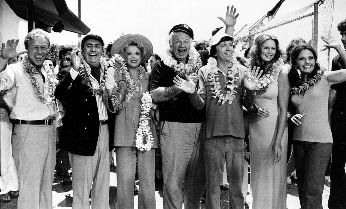 El elenco de "Gilligan's Island" el 2 de octubre de 1978, de izquierda a derecha, Russell Johns ...