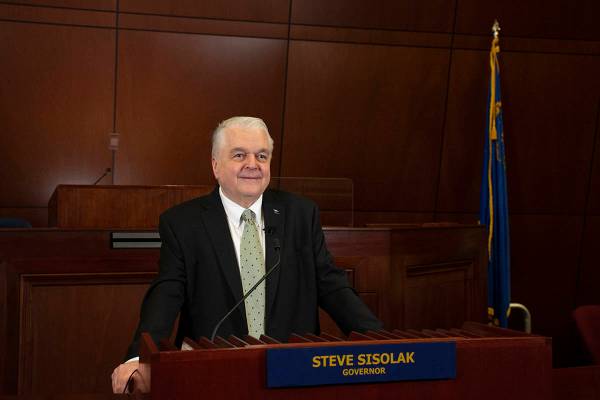 El gobernador de Nevada, Steve Sisolak, emitió su Informe de Gobierno en el que destacó el Pr ...