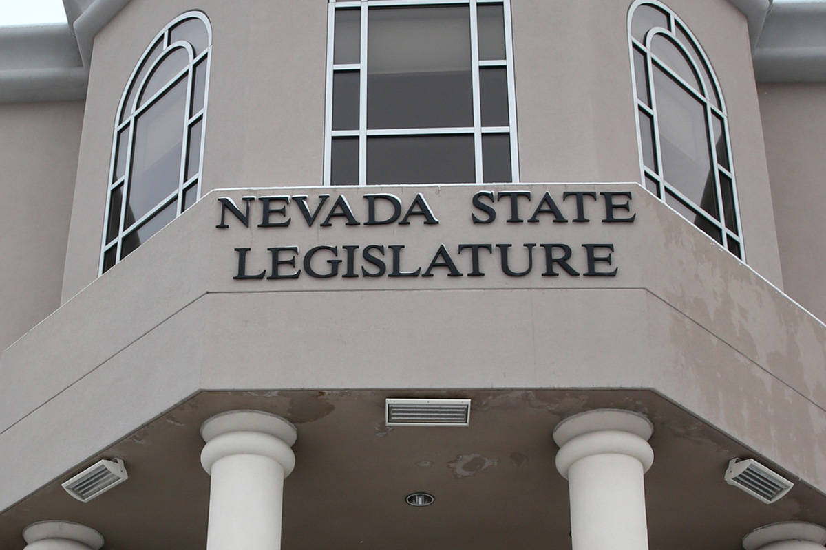 El edificio legislativo de Nevada en Carson City. (K.M. Cannon/Las Vegas Review-Journal) @KMCan ...