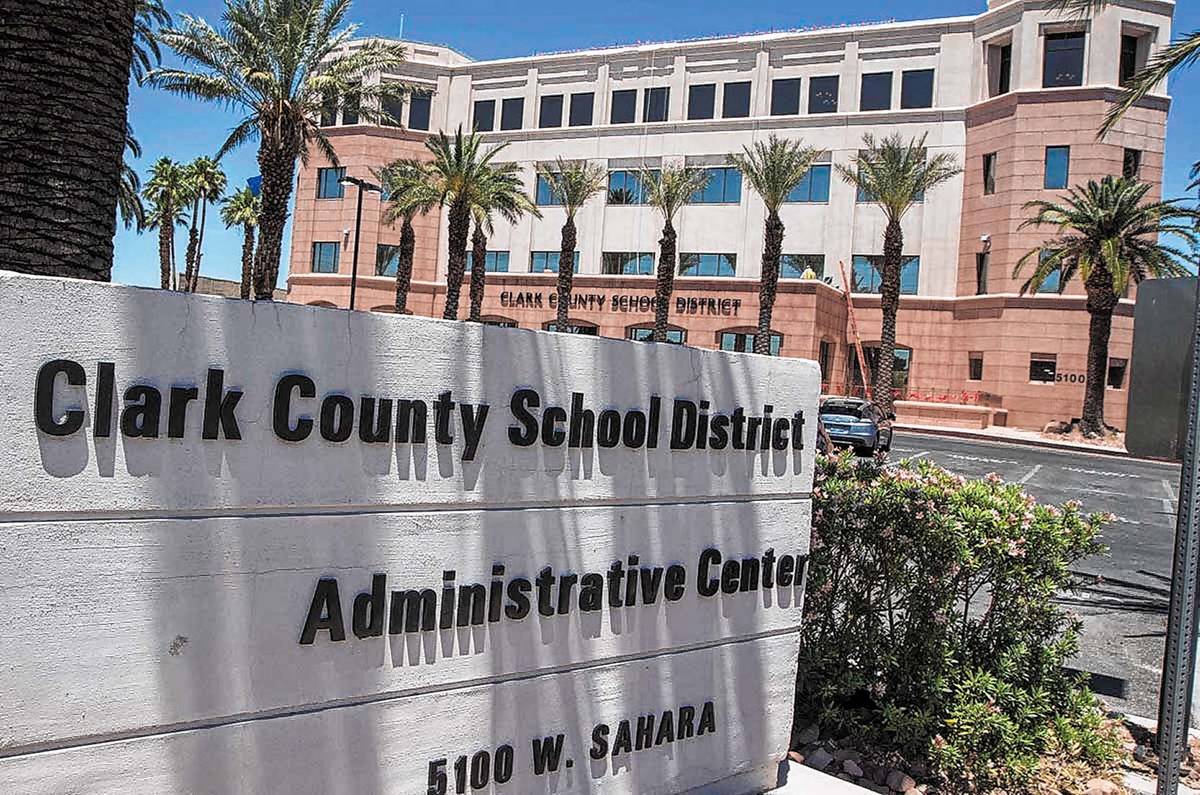Edificio administrativo del Distrito Escolar del Condado Clark. (Las Vegas Review-Journal/Archivo)