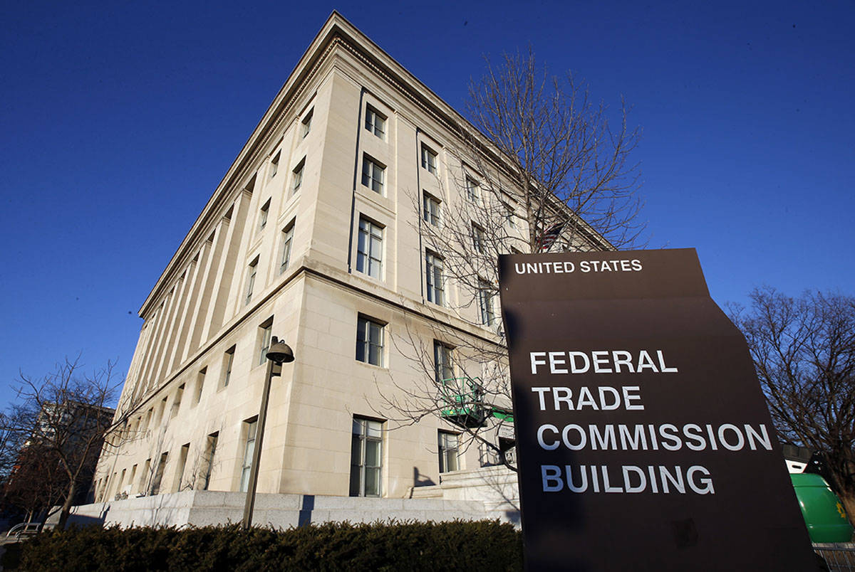 El edificio de la Federal Trade Commission en Washington. (AP Photo/Alex Brandon)