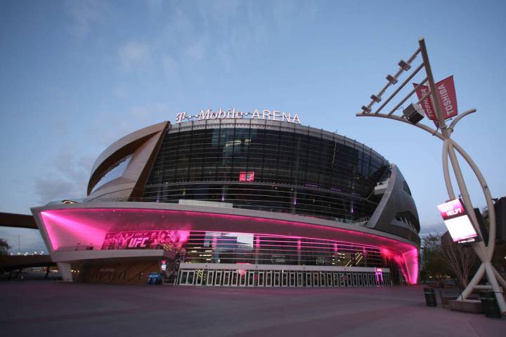 T-Mobile Arena en marzo de 2020 en Las Vegas. (Bizuayehu Tesfaye/Las Vegas Review-Journal)