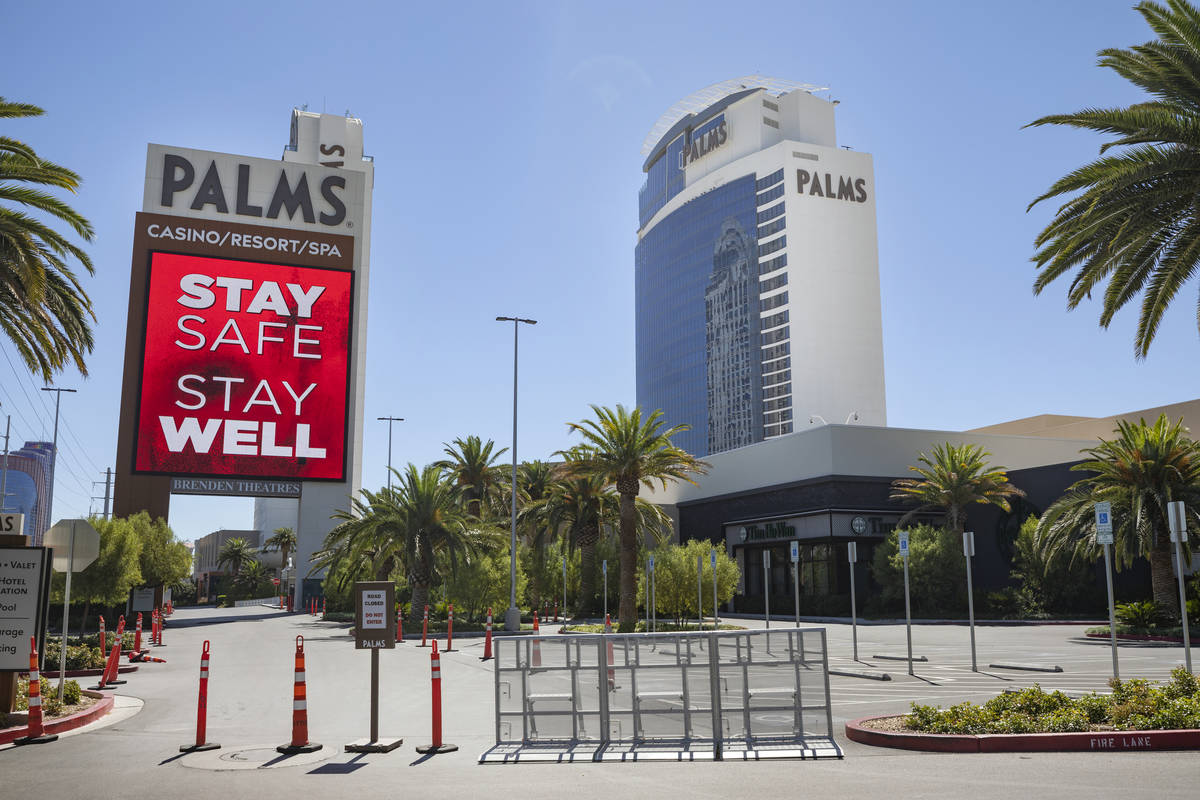 Una vista del Palms en Las Vegas el miércoles, 12 de agosto de 2020. (Las Vegas Review-Journal)