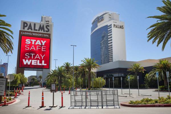Una vista del Palms en Las Vegas el miércoles, 12 de agosto de 2020. (Las Vegas Review-Journal)