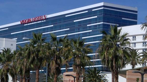 Un vistazo al exterior del Virgin Hotel Las Vegas, cuya apertura está prevista para el 25 de m ...