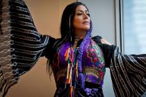 En esta foto de archivo, Ana Lila Downs Sánchez, cantautora y actriz mexicana, posa durante un ...