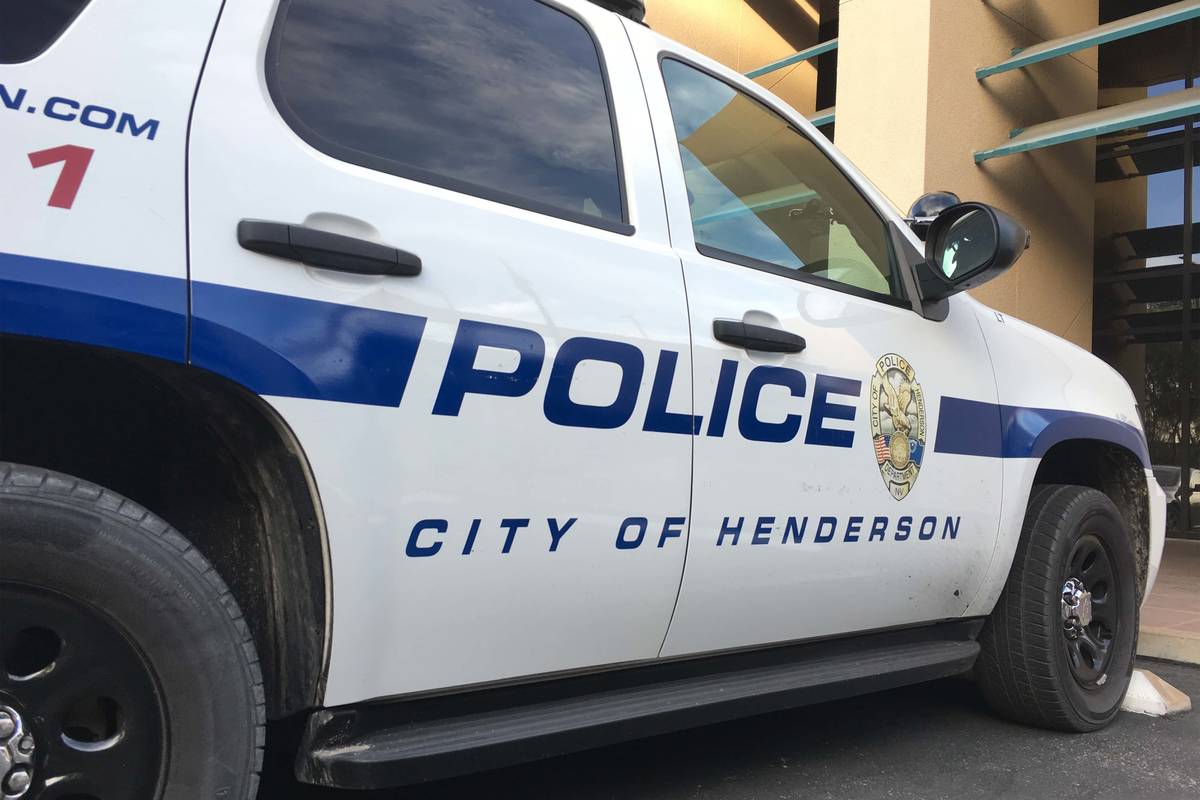 Patrulla del Henderson Police Department. (Las Vegas Review-Journal)