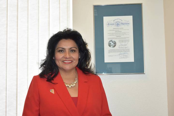 En esta foto de archivo, la asambleísta Susie Martínez posa para un retrato en su oficina sit ...