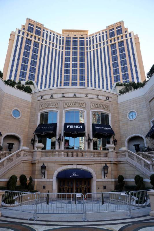 The Palazzo en el Strip de Las Vegas el miércoles, 3 de marzo de 2021. Las Vegas Sands Corp. v ...