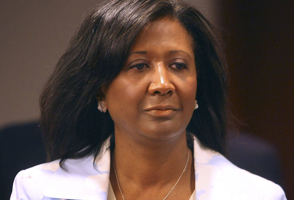 La ex comisionada del Condado Clark, Lynette Boggs, vista en el tribunal en 2007. (Las Vegas Re ...