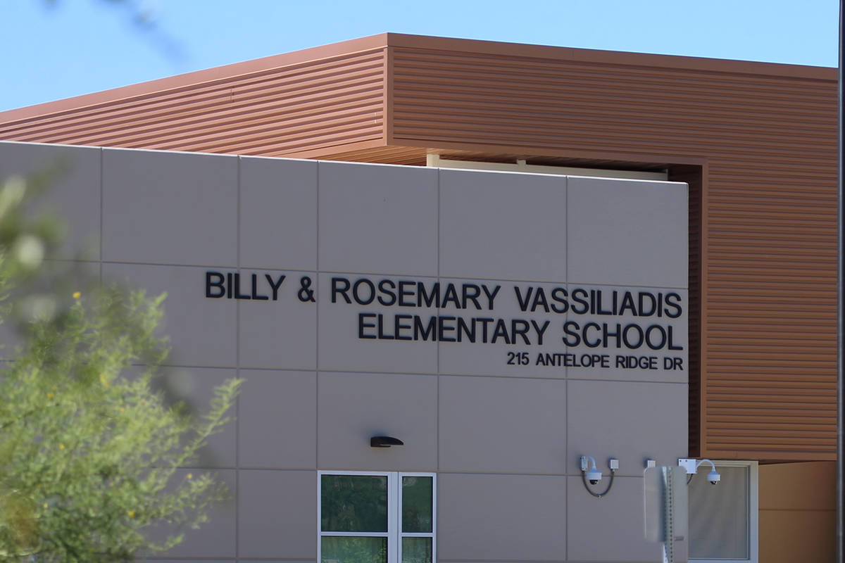 Vassiliadis Elementary School en Las Vegas el martes, 9 de marzo de 2021. (K.M. Cannon/Las Vega ...