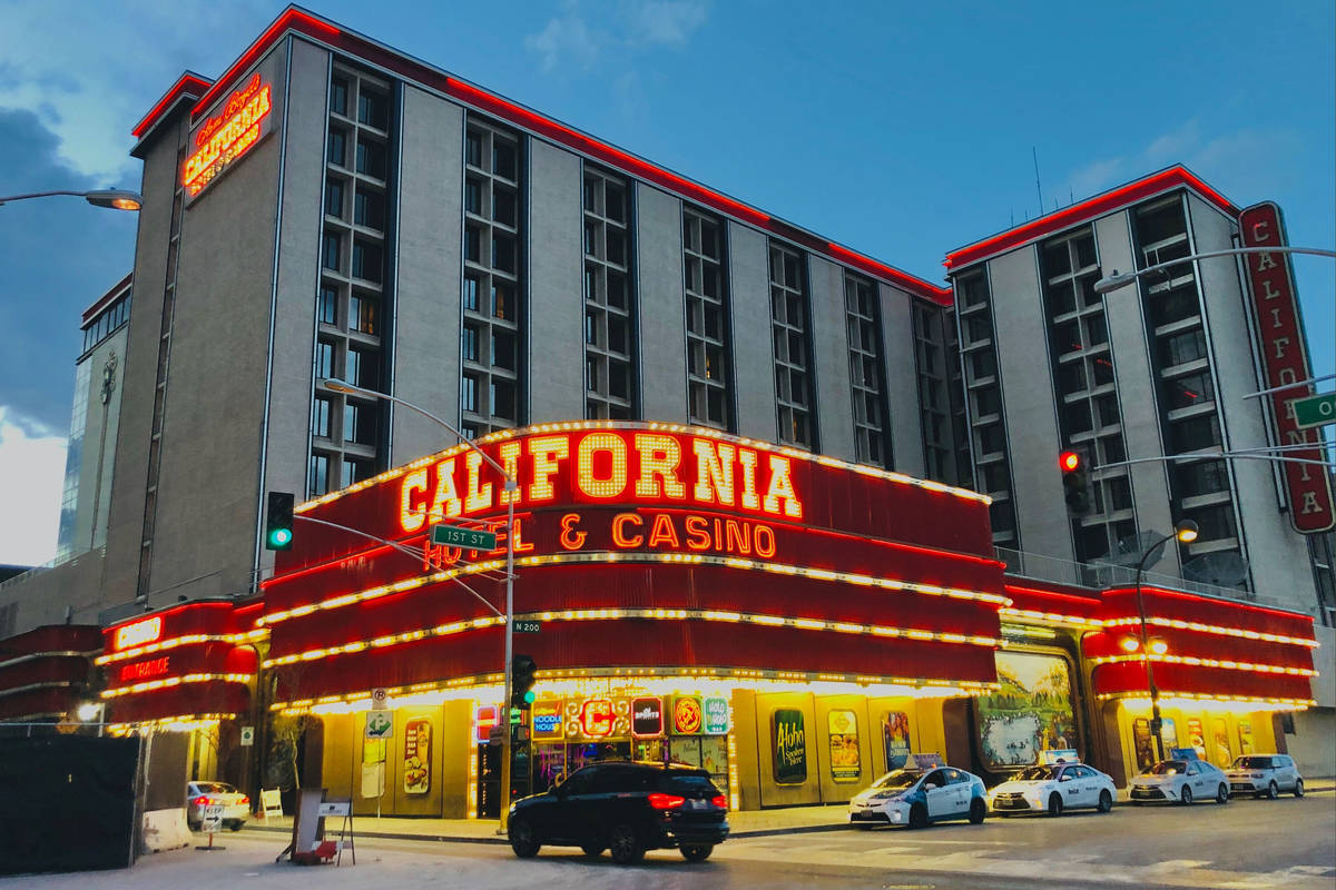 Una foto de archivo del 14 de marzo de 2020 muestra el hotel-casino California, operado por Boy ...