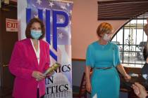 La senadora Catherine Cortez Masto y la congresista Susie Lee fueron las oradoras invitadas a l ...