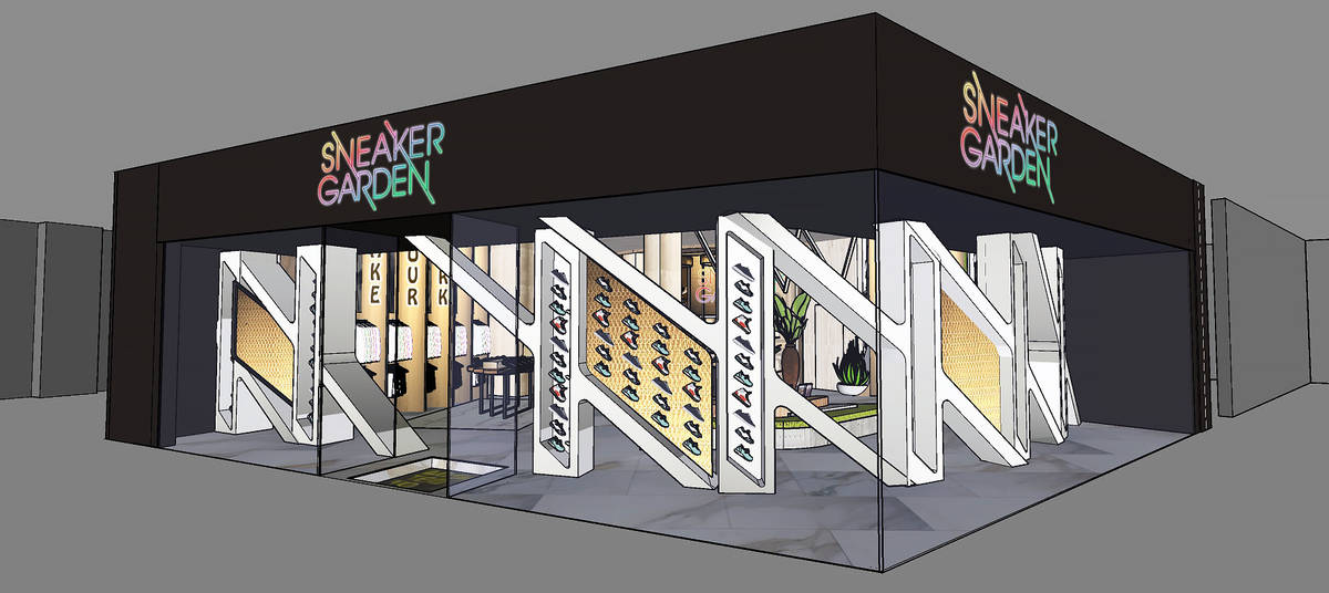 Render del local de Sneaker Garden que está previsto abrir este verano en Resorts World Las Ve ...