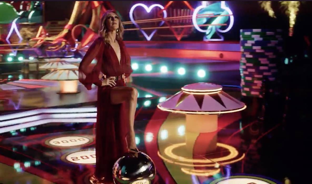 Celine Dion en el nuevo anuncio de Resorts Worlds Las Vegas, "Stay Fabulous", que promociona la ...