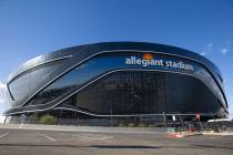 Allegiant Stadium el sábado, 12 de diciembre de 2020, en Las Vegas. (Ellen Schmidt/Las Vegas R ...