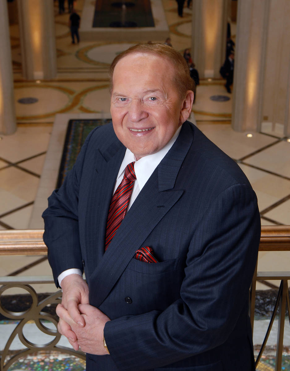 El presidente y director ejecutivo de Las Vegas Sands Corp., Sheldon Adelson, en el Palazzo el ...