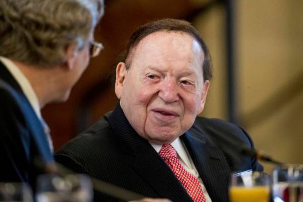 El ex presidente y director de Las Vegas Sands, Sheldon Adelson, el 10 de febrero de 2017 en un ...