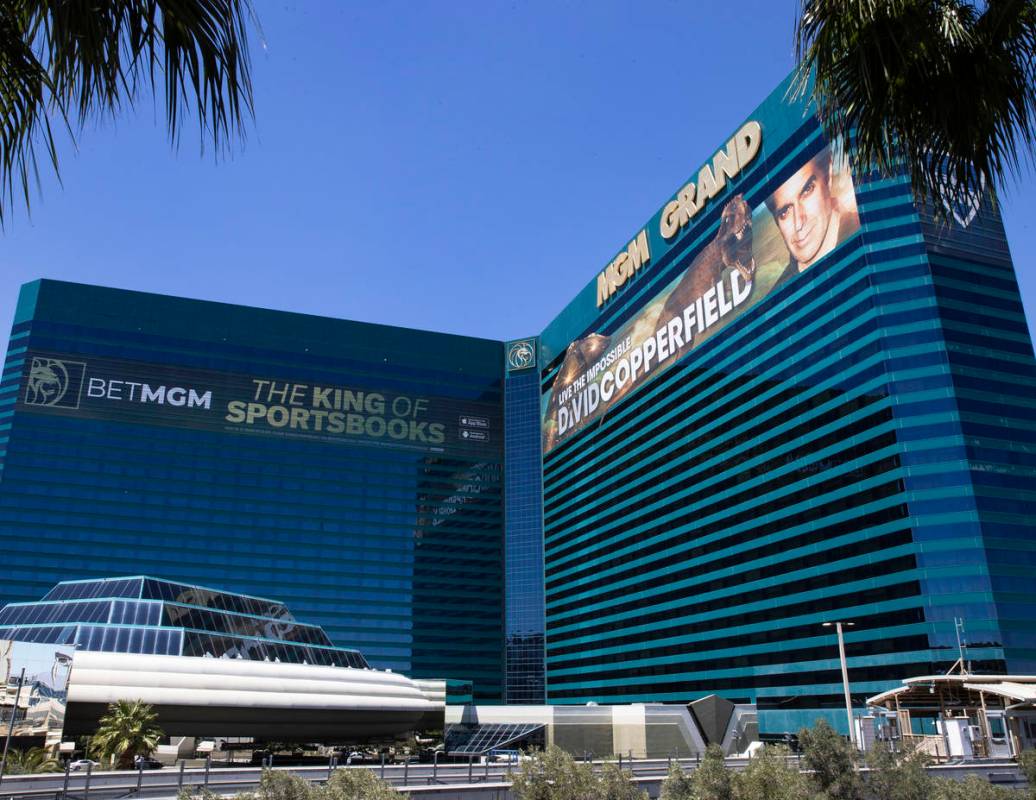 El MGM Grand fotografiado el martes, 27 de abril de 2021, en Las Vegas. (Bizuayehu Tesfaye/Las ...