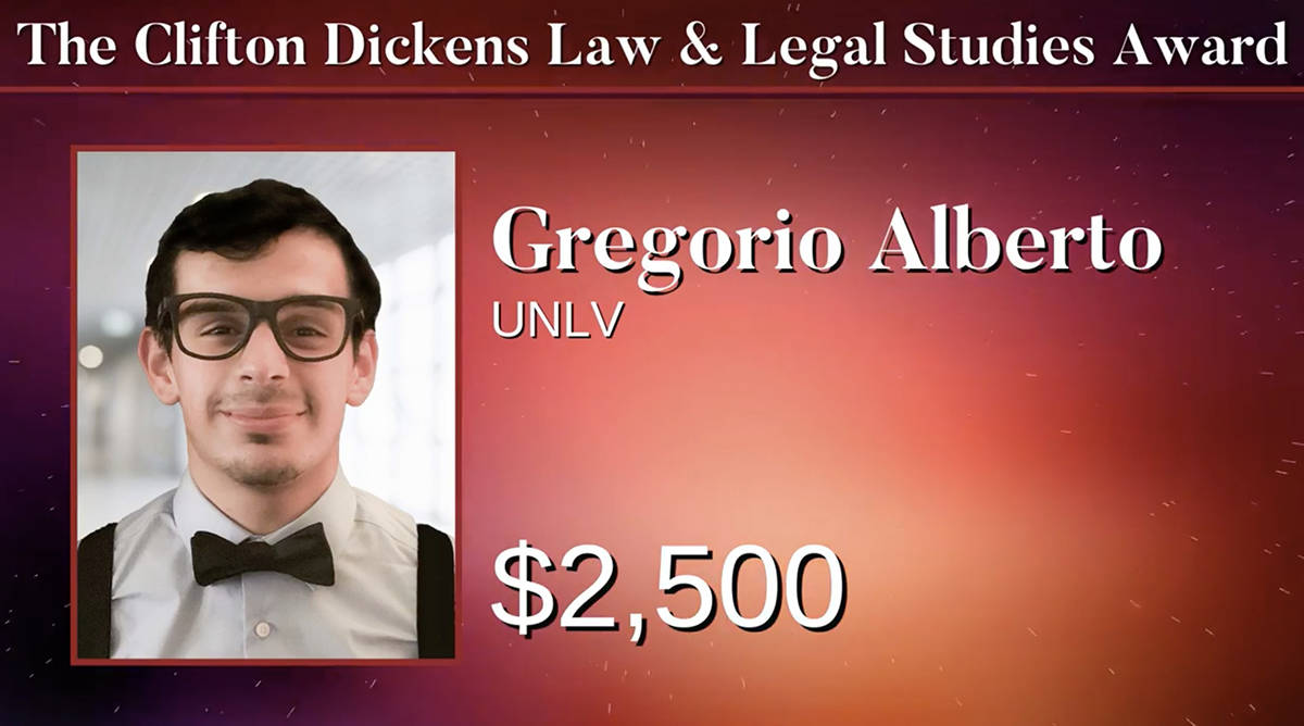 Gregorio Alberto obtuvo una beca para continuar sus estudios en la Facultad de Derecho en la Un ...