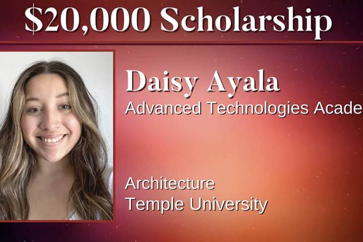 Daisy Ayala obtuvo una beca para asistir a Temple University y estudiar Arquitectura. [Foto cor ...