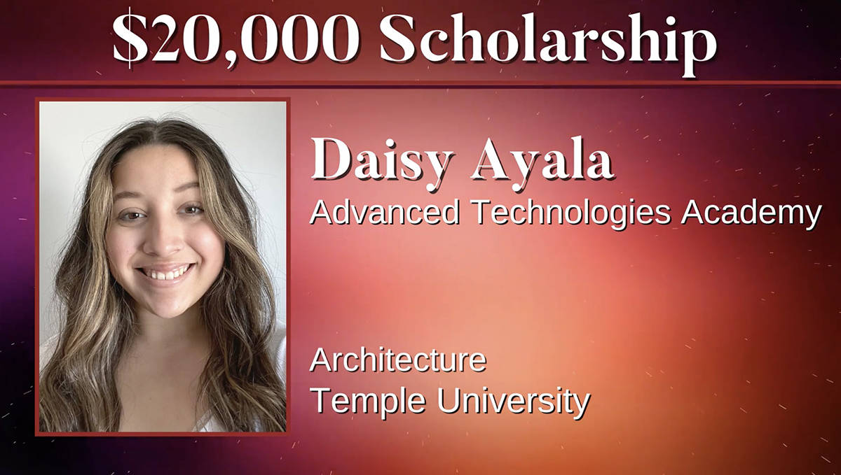 Daisy Ayala obtuvo una beca para asistir a Temple University y estudiar Arquitectura. [Foto cor ...