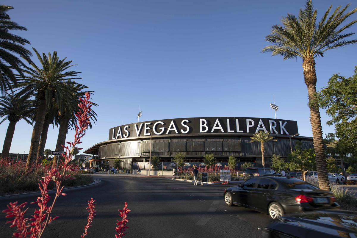 El Ballpark Las Vegas antes de un partido de los Aviators de Las Vegas contra los River Cats de ...