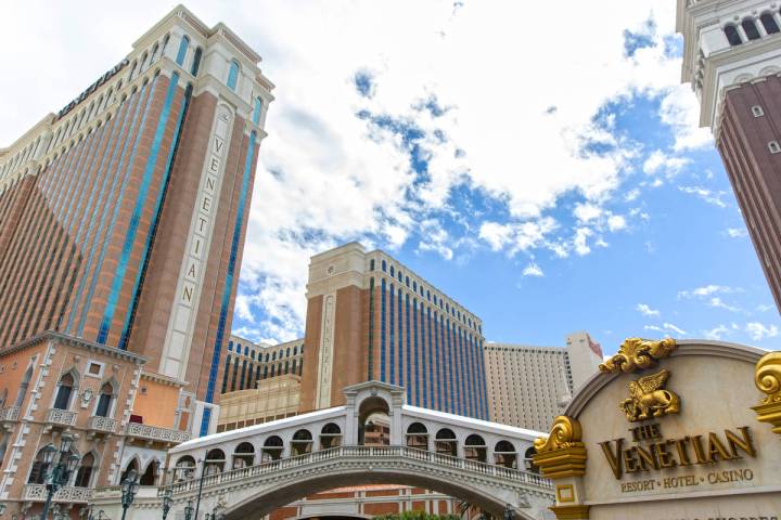 The Venetian el martes, 17 de marzo de 2020, en Las Vegas. (Benjamin Hager/Las Vegas Review-Jou ...