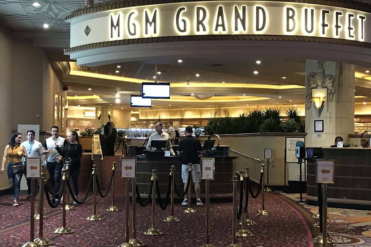 El MGM Grand Buffet en Las Vegas reabrirá el 26 de mayo. (Ellen Schmidt/Las Vegas Review-Journal)